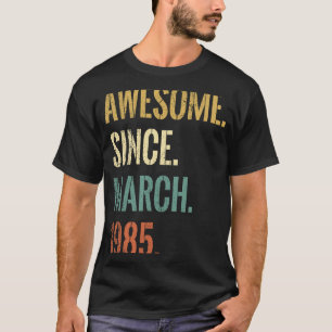 Camiseta 37.º Aniversário do 37 anos é fantástico desde mar