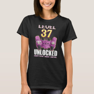 Camiseta 37.º Aniversário do Gamer Boys Raparigas 37 Anos d