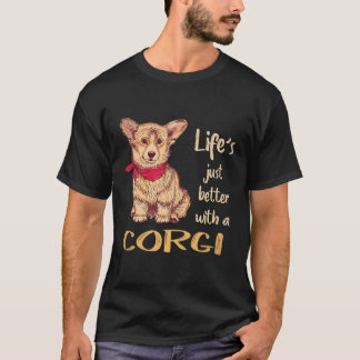 Camiseta 37 A Vida é Melhor Com Um Corgi
