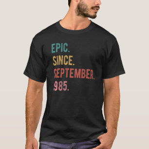 Camiseta 37 anos de idade 37. º aniversário Epic desde sete