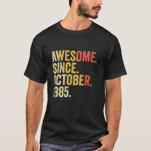 Camiseta 37 anos de idade 37.º aniversário incrível desde o