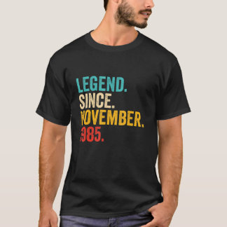 Camiseta 37 anos de idade 37.a legenda de aniversário desde