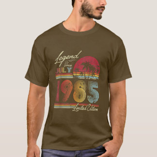 Camiseta 37 Anos De Idade Oferece Legenda Desde Julho De 19