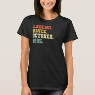 Camiseta 37 anos de lenda desde outubro de 1985 37º nascime