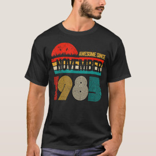Camiseta 37 anos é incrível desde novembro de 1985 37th Bir