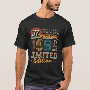 Camiseta 37 anos Vintage 1985 Edição limitada, Ideia do pre