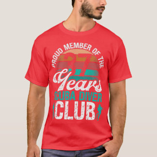 Camiseta 37 Birthday Scuba Diver Scuba Diving 37 Anos