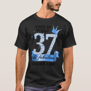 Camiseta 37 e fabuloso I Blue White Party Group Candid Phot