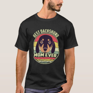 Camiseta 37 Melhor Mãe de Dachshund de Todos os Tempos Vint