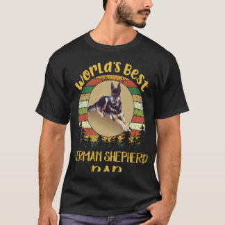 Camiseta 37 Melhor Pai Pastor Alemão do Mundo Pastor Alemão