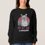 Camiseta 37 Year Old Bday Llamazing 37th Birthday Llama<br><div class="desc">Retro Vintage Style Birthday Gift Design Perfect To Pair With Shorts,  Leggings Or Jeans For A Casual Yet Trendy Look. Humorous Funny Humor Birthday Gift Outfit For Family Member,  Loved One Or Yourself. Matches Loads Of Clothes. GET YOURS TODAY!</div>