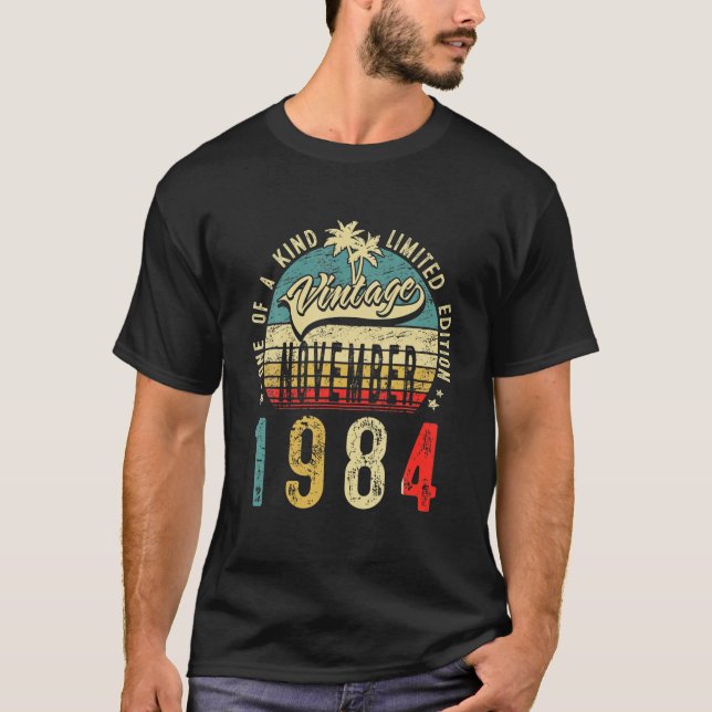 Camiseta 37 Years Old December 1984 Decorations 37Th Birthd (Frente)