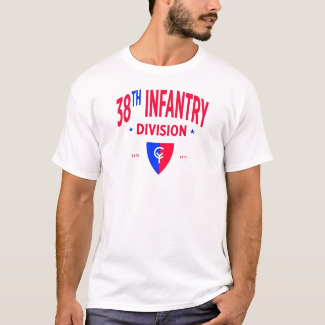 Camiseta 38ª Divisão de Infantaria - Militar dos EUA (Frente)