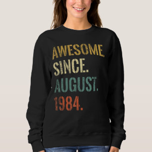 Camiseta 38º aniversário 38 anos é incrível desde agosto de