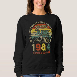 Camiseta 38º aniversário 38 anos incrível desde junho de 19
