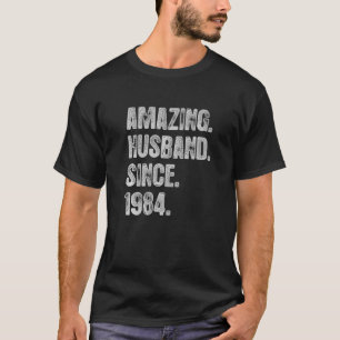Camiseta 38º Aniversário De Casamento Para Ele Um Marido In