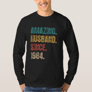 Camiseta 38 Aniversário De Casamento Para Ele Um Marido Inc