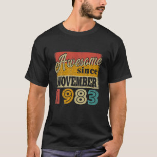 Camiseta 38 Anos De Idade Incrível Desde Novembro De 1998