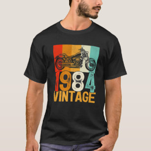 Camiseta 38 Anos De Idade, Retro Motocicleta Vintage 1984 3