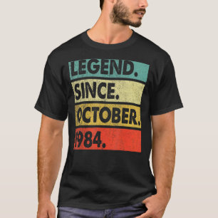 Camiseta 38 anos de lenda desde outubro de 1984 38º nascime