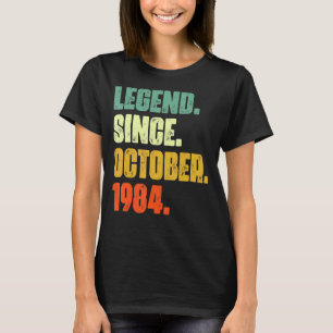 Camiseta 38 anos de lenda desde outubro de 1984 38º nascime