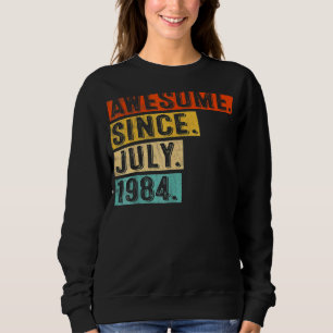 Camiseta 38 anos é incrível desde julho de 1984 38º anivers