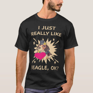 Camiseta 38 Eu simplesmente gosto muito de Beagle