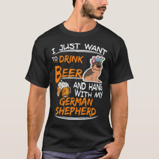 Camiseta 38 Eu Só Quero Beber Cerveja e Ficar com Meu Cara