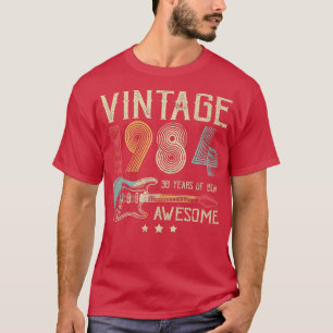 Camiseta 38th Birthday Womens Mens Vintage Awesome 1984 Gui
