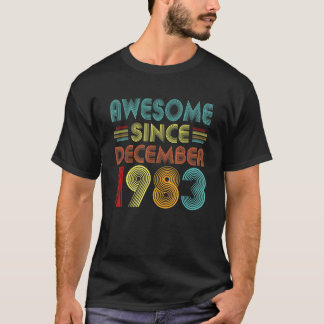 Camiseta 39º aniversário Idea Incrível Desde dezembro de 19