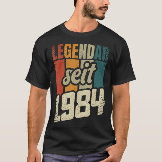 Camiseta 39º Aniversário Mulher 39 Anos 1984 Decorativa