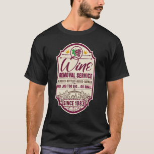 Camiseta 39.º Aniversário Eu Rotulo O Decanter Do Vinho I R