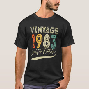 Camiseta 39 anos 39. º aniversário 1983 Vintage