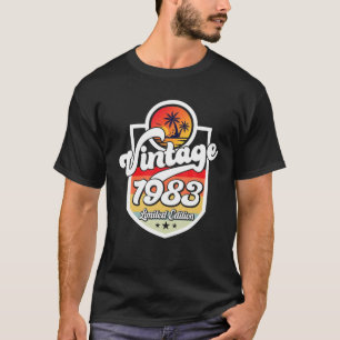 Camiseta 39 Anos De Idade Vintage 1983 Limited Edition 39º 