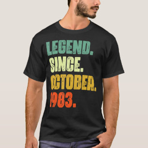 Camiseta 39 anos de lenda desde outubro de 1983 39º nascime