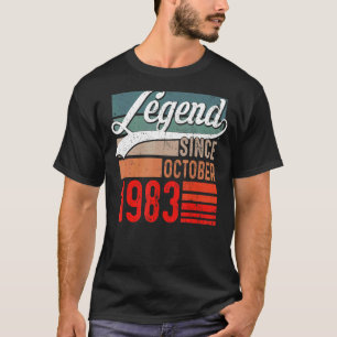 Camiseta 39 anos de lenda desde outubro de 1983 39º nascime