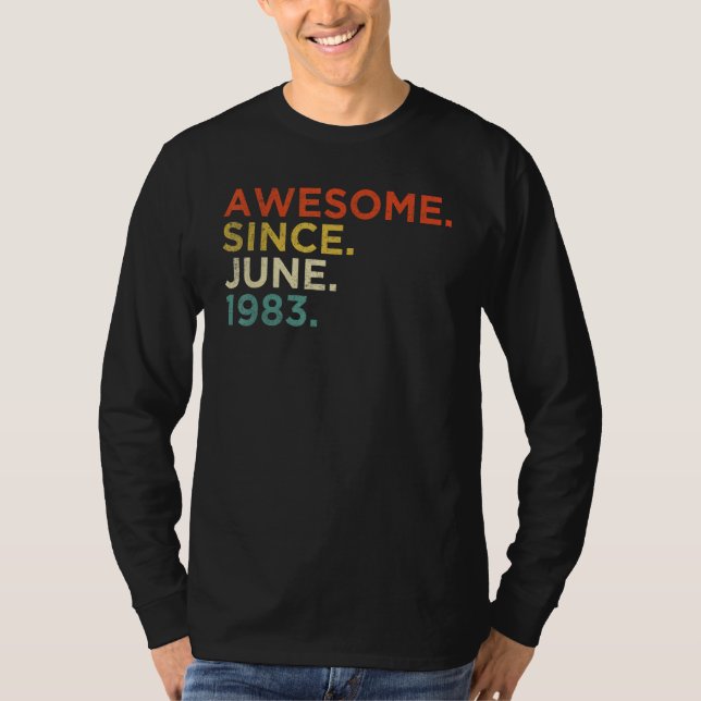 Camiseta 39 anos, junho de 1983 (Frente)
