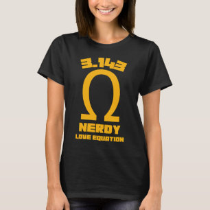 Camiseta 3.143 Equação de Amor Nerdy