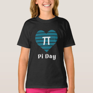 Camiseta 3.14 Dia de Pi Feliz do Coração
