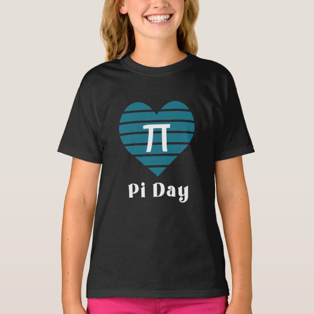Camiseta 3.14 Dia de Pi Feliz do Coração (Frente)