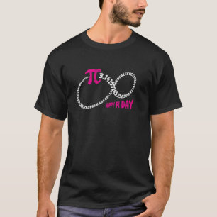 Camiseta 3.14 Feliz Dia do Pi Símbolo de Infinito Matemátic