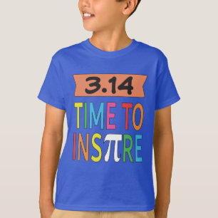 Camiseta 3.14 Hora De Inspirar A Piada De Matemática Engraç