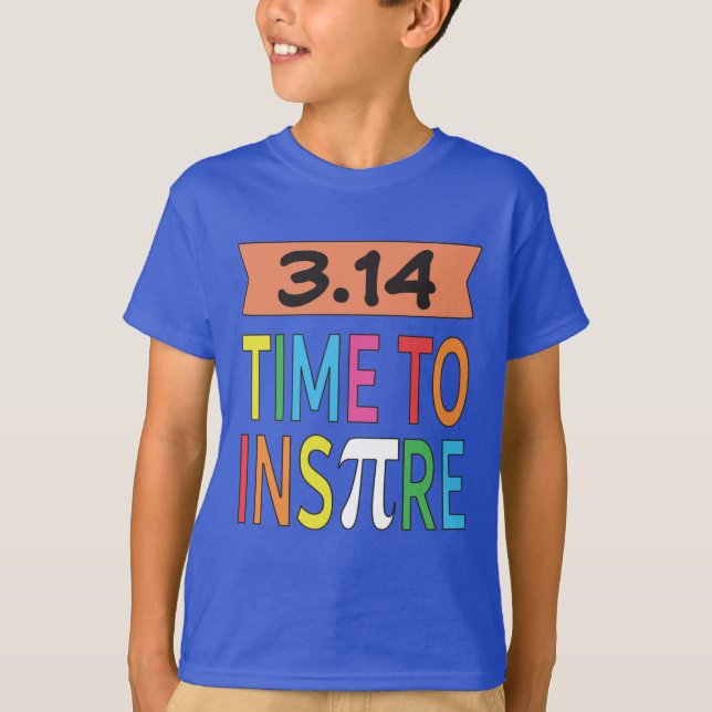 Camiseta 3.14 Hora De Inspirar A Piada De Matemática Engraç (Frente)