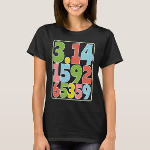 Camiseta 3 14 Pi Número PiPlayful PiShield Day