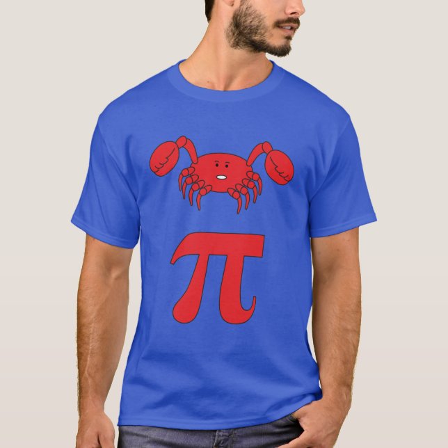 Camiseta 3.14 Piada De Matemática Engraçada Pie Pun Crab (Frente)