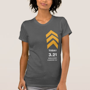 Camiseta 3.21 Baixo Sindroma Sensibilização T-21 feminino