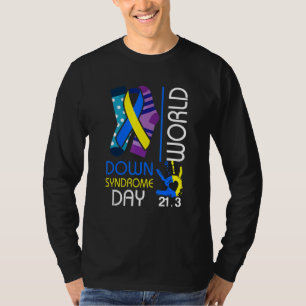 Camiseta 3 21 Meias de sensibilização para o Dia Mundial da