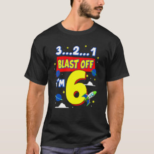 Camiseta 3 2 1 Abastecimento por Festa de aniversário com 6