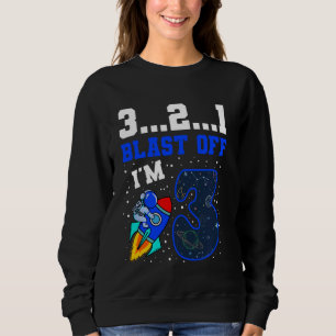 Camiseta 3..2..1 Explosão Sou 3 Aniversário do 3º Espaço