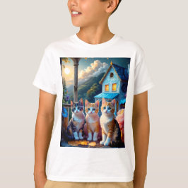 Camiseta 3 Adorable Artist designed Kittens